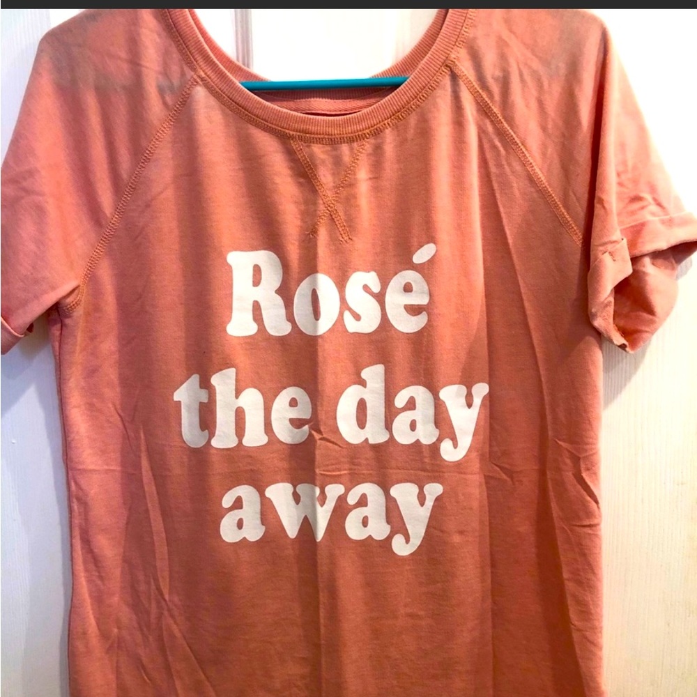 “Rose the Day Away” lounge tee size Med